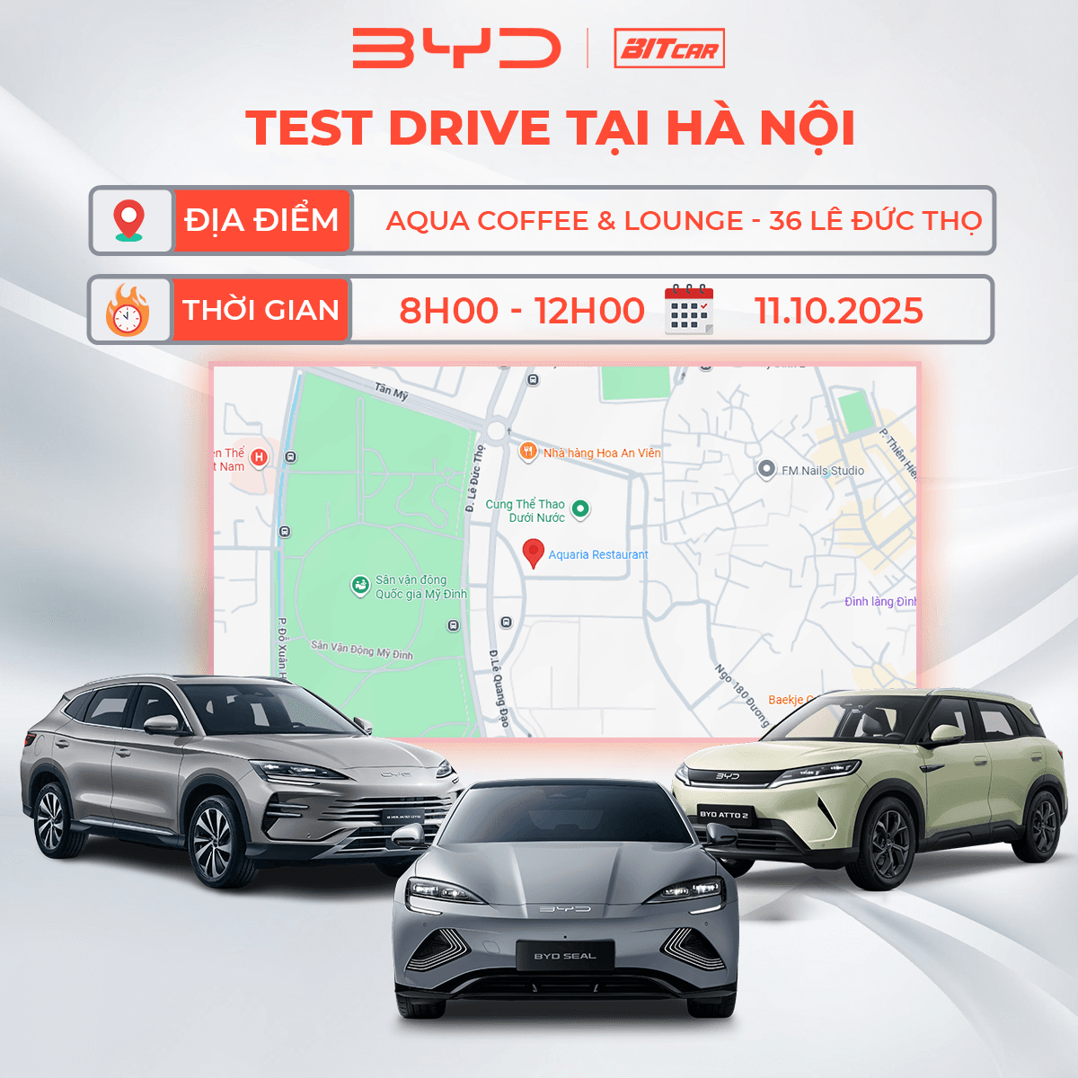[HÀ NỘI 11.10.2025] TRẢI NGHIỆM LÁI THỬ BYD – KHÁM PHÁ CẢM GIÁC LÁI TƯƠNG LAI