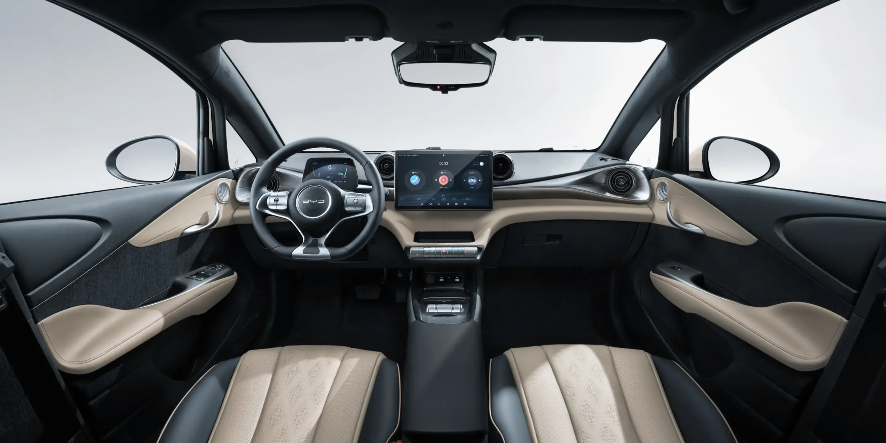BYD Dolphin Interior Black + Grey - 1