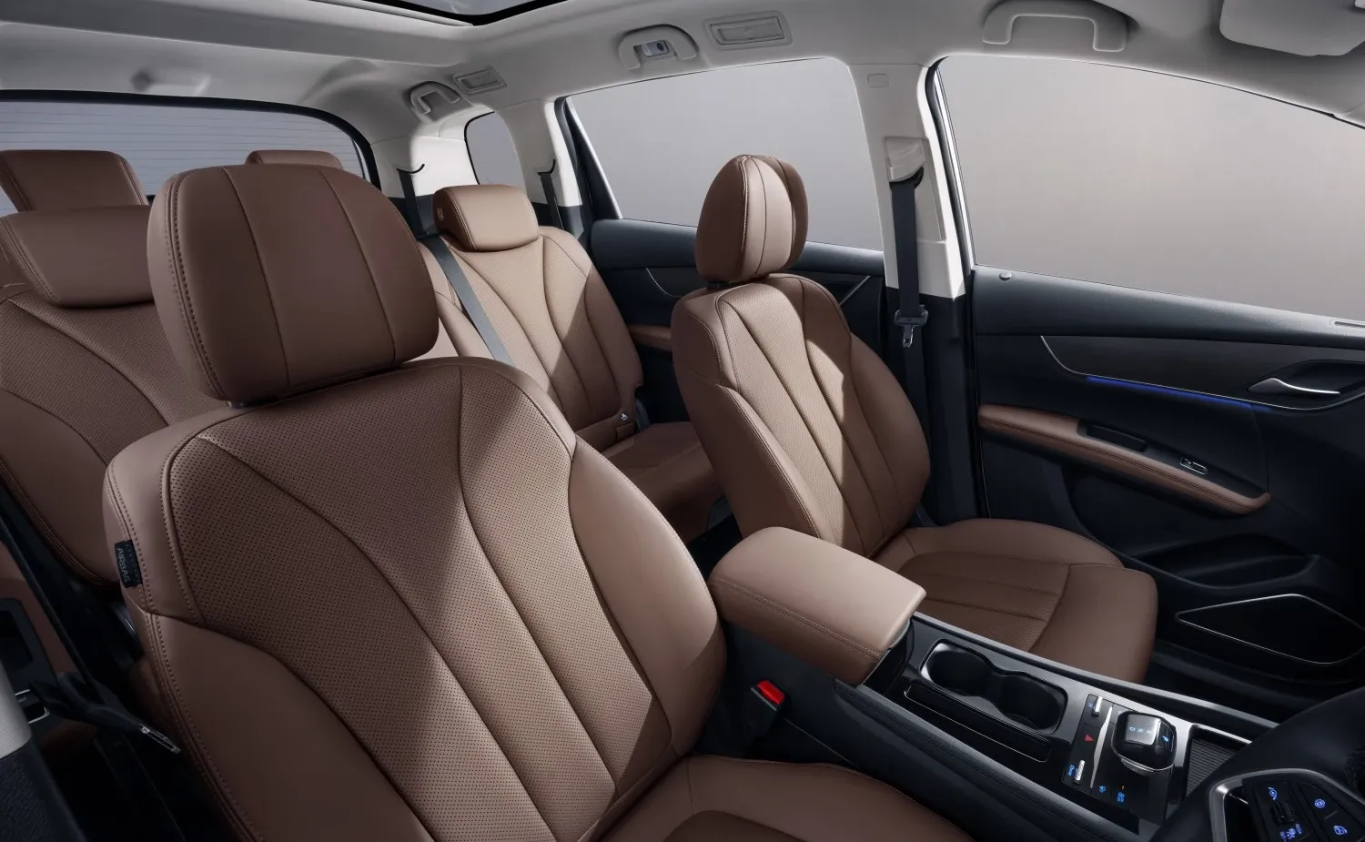 Nội thất BYD M6 Black + Brown - view 4
