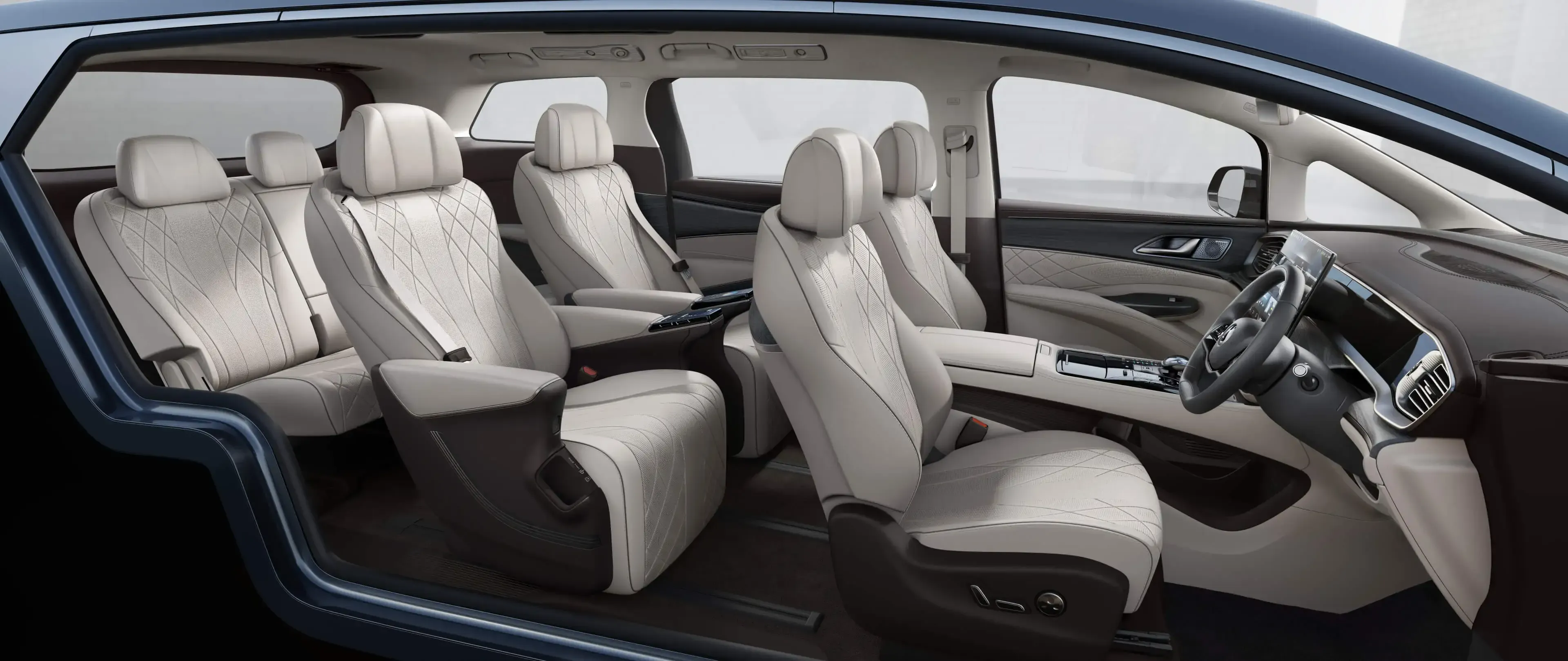 Denza D9 Interior Beige - 1