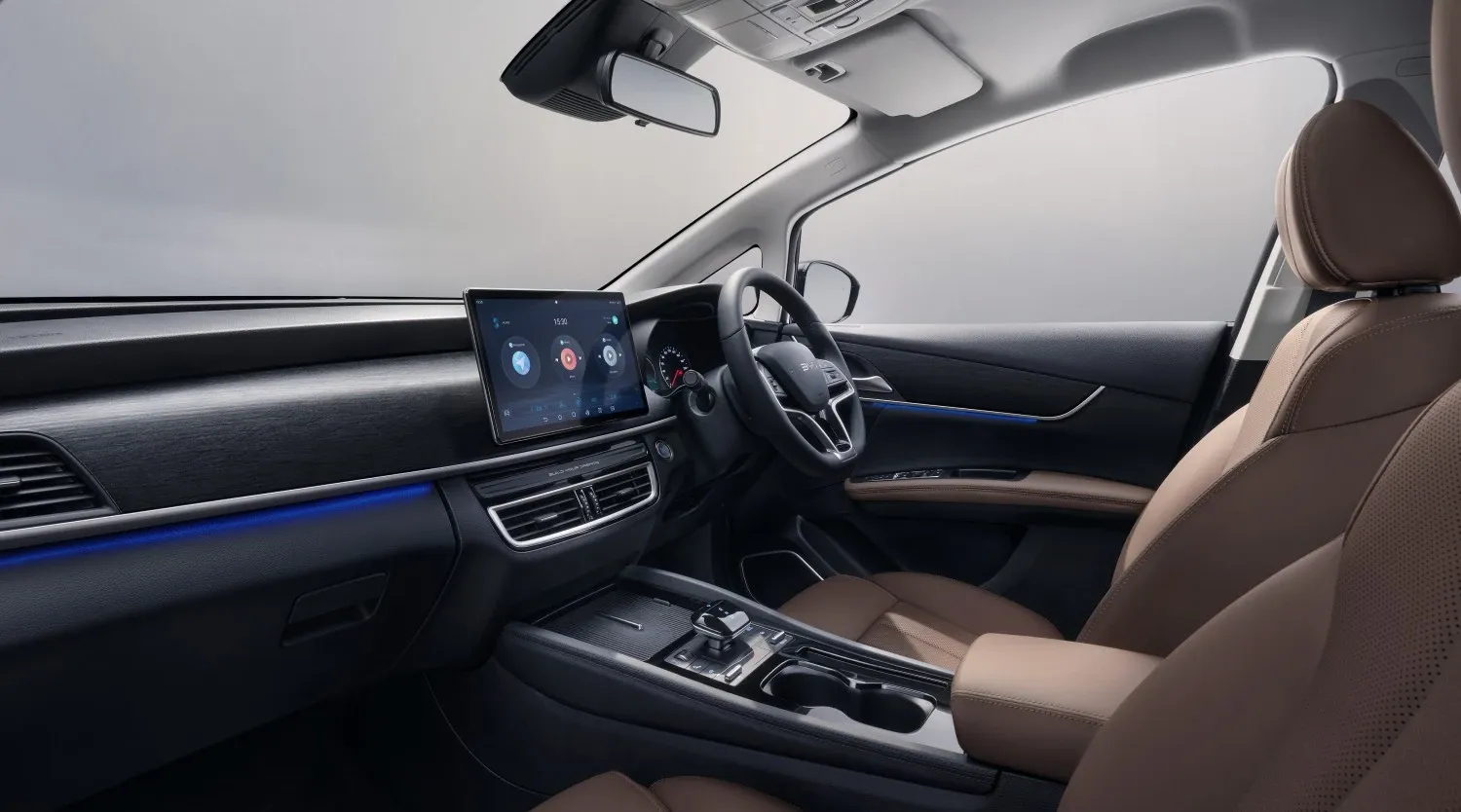 BYD Dolphin Interior Black + Brown - 3