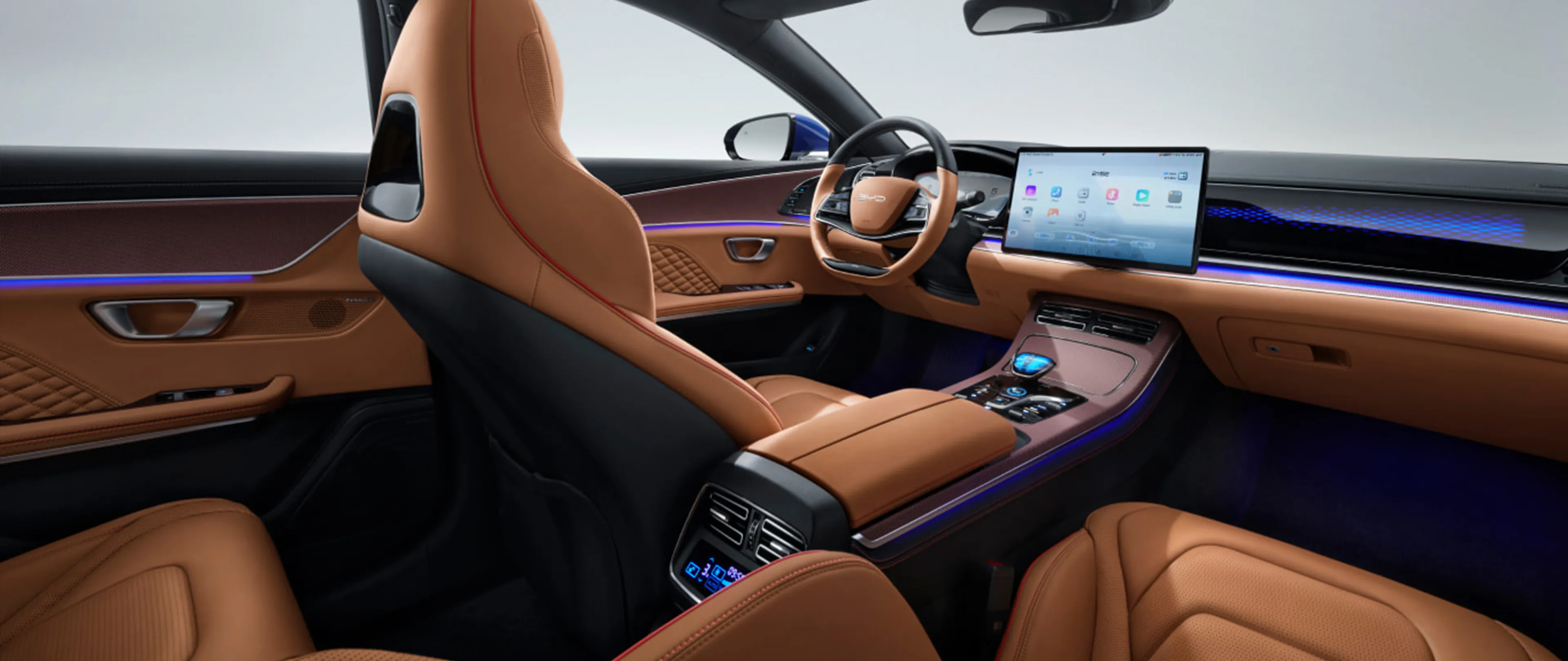 BYD Han Interior Brown - 1
